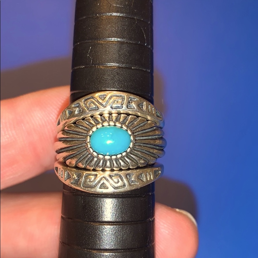 Sterling Silver Gemstone Ring Guard Set. - image 1